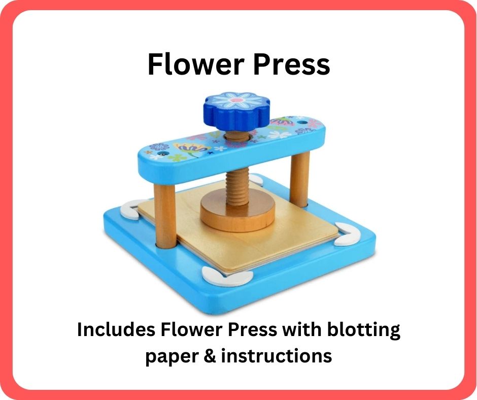 Flower press kit available at the Coleman Area Library
