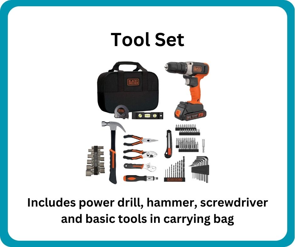 Tool set available at the Coleman Area Library