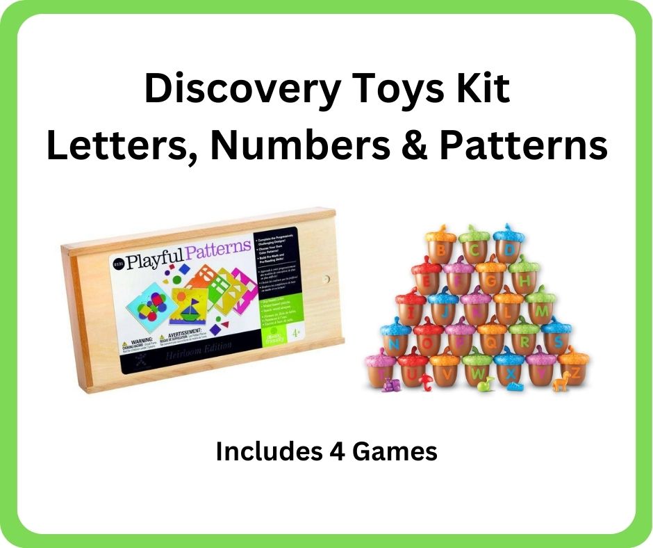 learn about letters and numbers kit available at the Coleman Area Library
