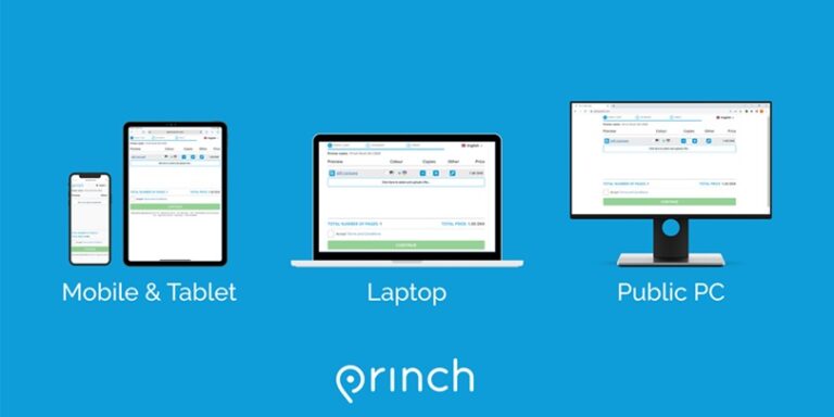 Print from your mobile device, your laptop or the library's public PC with Princh.