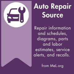 Auto repair source from MeL.org. Covers thousands of domestic and imported vehicles.